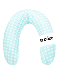 La Bebe™ Rich Maternity Pillow Art.80936 Mint Dots Подковка для сна, кормления малыша 30x104 cm