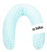 La Bebe™ Rich Maternity Pillow Art.80936 Mint Dots Подковка для сна, кормления малыша 30x104 cm