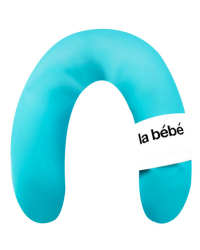 La Bebe™ Rich Satin Nursing Maternity Pillow Art.15798 Blue Lagoon Подкова для сна, кормления малыша 30x104 cm