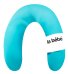 La Bebe™ Rich Satin Nursing Maternity Pillow Art.15798 Blue Lagoon Подкова для сна, кормления малыша 30x104 cm