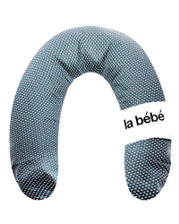 La Bebe™ Rich Pearl Dark Satin Nursing Maternity Pillow Art.81028 Подковка для сна, кормления малыша 30x104 cm