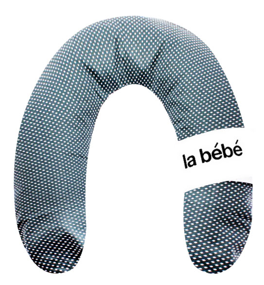La Bebe™ Rich Pearl Dark Satin Nursing Maternity Pillow Art.81028 Подковка для сна, кормления малыша 30x104 cm