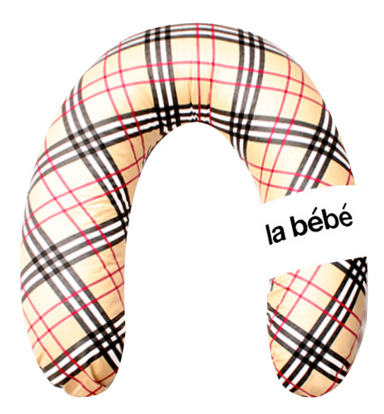 La Bebe™ Rich Maternity Pillow Art.67035 Burberry Подкова для сна, кормления малыша 30x104 cm