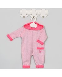 Vilaurita Art.353 Tennis Pink Хлопковый фроте комбинезон с капюшоном (62,68см)