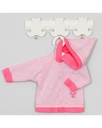 Vilaurita Art.522 Tennis Pink Хлопковая фроте кофточка с капюшоном (56,62,68,74 см)