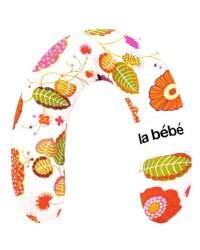 La Bebe™ Rich Maternity Pillow Art.78231 Flowery red Подковка для сна, кормления малыша 30x104 cm