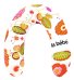 La Bebe™ Rich Maternity Pillow Art.78231 Flowery red Подковка для сна, кормления малыша 30x104 cm
