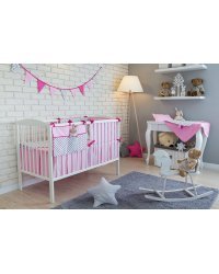 La bebe™ Cotton Borders Set 5 Art.3427 Комплект постельных принадлежностей из 5-ти частей