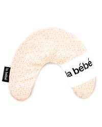 La Bebe™ Mimi Nursing Cotton Pillow Art.3325 Dots Pink Подкова для сна, путешествий, кормления малыша 19x46 cm