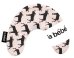 La Bebe™ Mimi Nursing Cotton Pillow Art.3323 Elk Black/Gray Подкова для сна, кормления малыша 19x46 cm