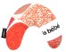 La Bebe™ Mimi Nursing Cotton Pillow Art.45292 Deco Orange Подкова для сна, путешествий, кормления малыша 19x46cm