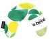 La Bebe™ Mimi Nursing Cotton Pillow Art.3309 Geometry Green Подкова для сна, кормления малыша 19x46 cm