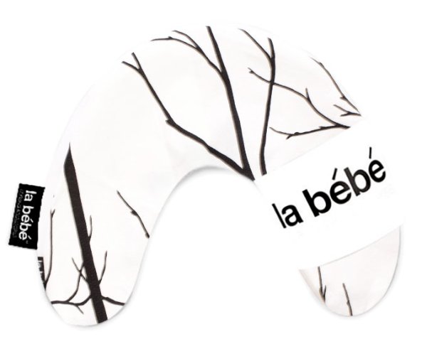 La Bebe™ Mimi Nursing Cotton Pillow Art.3301 Black Branch Подкова для сна, кормления малыша 19x46 cm