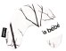 La Bebe™ Mimi Nursing Cotton Pillow Art.3301 Black Branch Подкова для сна, кормления малыша 19x46 cm