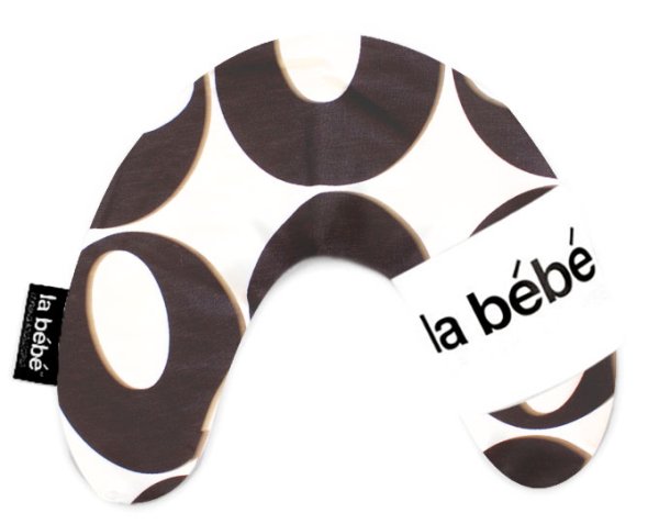 La Bebe™ Mimi Nursing Cotton Pillow Art.17002 Art Deco Black/Silver Подкова для сна, кормления малыша 19x46 cm