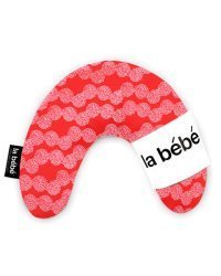 La Bebe™ Mimi Nursing Cotton Pillow Art.15743 Red/Pink Dots Подкова для сна, кормления малыша 19x46 cm