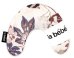 La Bebe™ Mimi Nursing Cotton Pillow Art.57214 Autumn Art Purple Подковка для сна, путишествий, кормления малыша 19x46cm