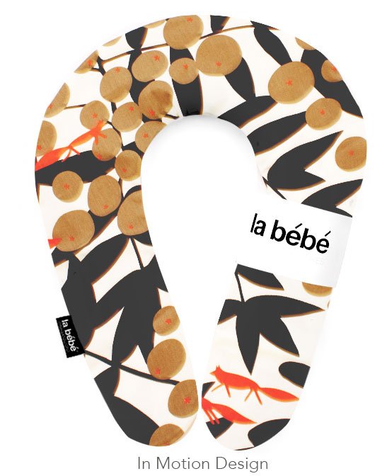 La Bebe™ Snug Cotton Nursing Maternity Pillow Art.9387 Wild Fox Подкова для сна, кормления малыша, 20x70 cm