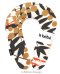 La Bebe™ Snug Cotton Nursing Maternity Pillow Art.9387 Wild Fox Подкова для сна, кормления малыша, 20x70 cm