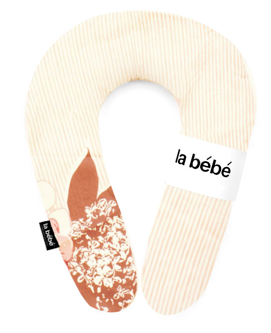 La Bebe™ Snug Cotton Nursing Maternity Pillow Art.85490 Desert Rose Подковка для сна, кормления малыша 20x70cm