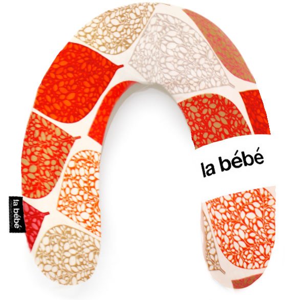 La Bebe™ Rich Maternity Pillow Art.85500 Deco Orange Подковка для сна, кормления малыша 30x104 cm
