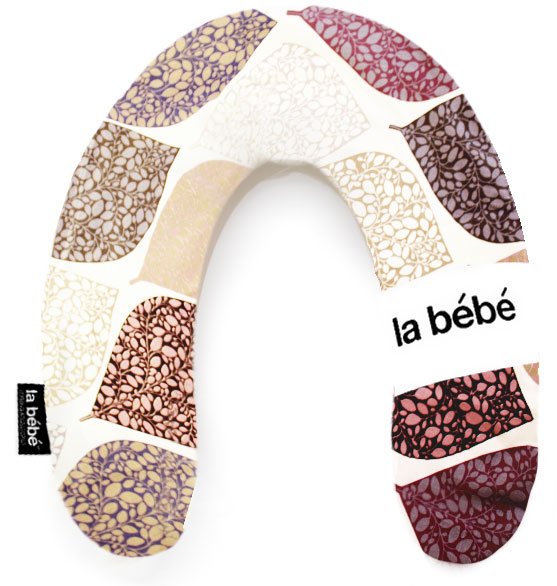 La Bebe™ Rich Maternity Pillow Art.85501 Deco Purple Подковка для сна, кормления малыша 30x104 cm