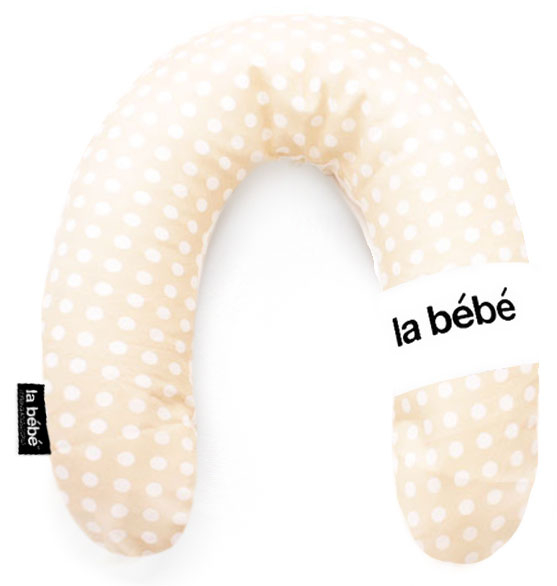La Bebe™ Rich Maternity Pillow Art.72676 Dots Подкова для сна / кормления малыша - 30x104 cm