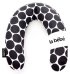 La Bebe™ Rich Maternity Pillow Art.78977 White&amp;Black dots Подковка для сна, кормления малыша 30x104 cm