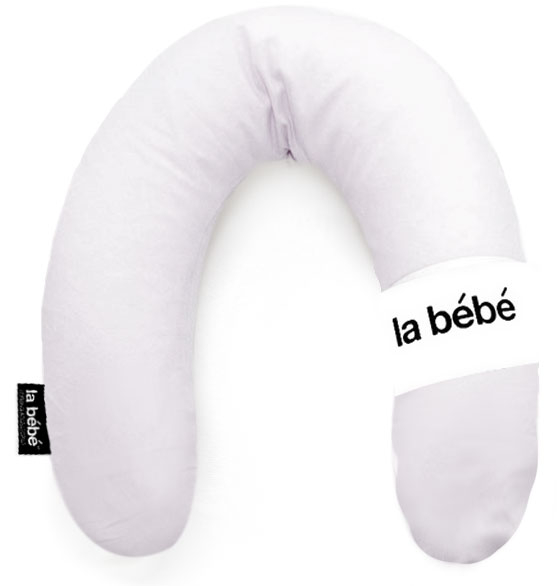 La Bebe™ Rich Maternity Pillow Art.78649 Light grey Подковка для сна, кормления малыша 30x104 cm