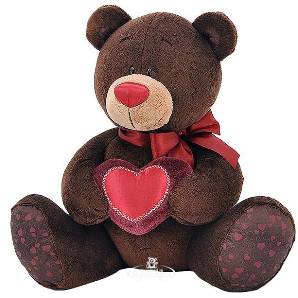 Orange Toys Choco&amp;Milk Art. C003/20 Мягкая игрушка Мишка Choco With Heart (20 см)