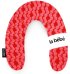 La Bebe™ Rich Maternity Pillow Art.24427 White&amp;Red ornament Подковка для сна, кормления малыша , 34x104 cm