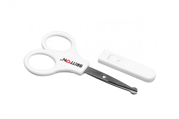 Britton Baby Scissors with Cover Art.B1814 Ножнички для ногтей с закруглёнными кончиками