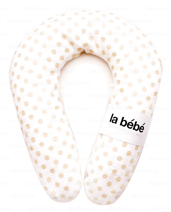 La Bebe™ Snug Cotton Nursing Maternity Pillow Eco Dots Art.90957 Подковка для сна/кормления малыша Mit.20x70см