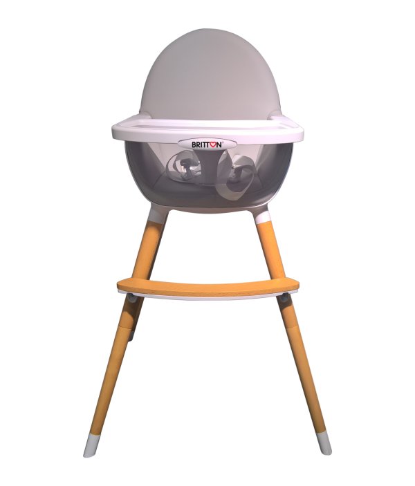 Britton Fika Art.B2131 Light Grey/Natural Legs стульчик для кормления
