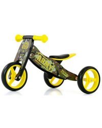 Milly Mally Ride On 2 in1 Jake Art.120623 Army Детский бегунок с деревянной рамой
