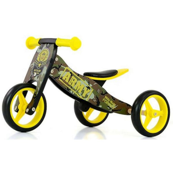 Обложка книги «Milly Mally Ride On 2 in1 Jake Art.120623 Army Детский бегунок с деревянной рамой»