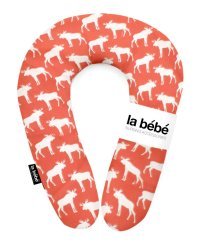 La Bebe™ Snug Cotton Nursing Maternity Pillow Art.85493 Elk Dark Orange Подковка для сна, кормления малыша 20x70cm