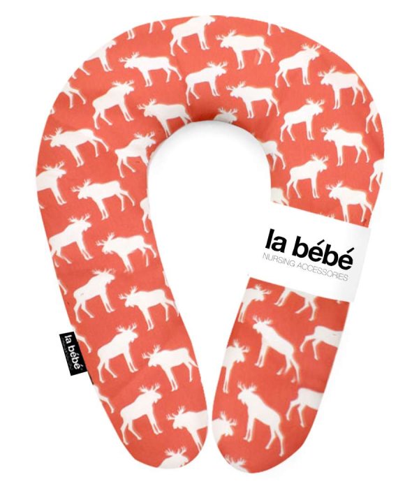 La Bebe™ Snug Cotton Nursing Maternity Pillow Art.85493 Elk Dark Orange Подковка для сна, кормления малыша 20x70cm