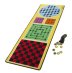 Melissa&amp;Doug 4 in1 Game Rug Art.19424 Детский коврик для игр 199.4 x 67.3 см + 36 деревянных фишек/шашек