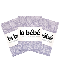 La Bebe™ Set 75x75(3) Art.111632 Satin Комплект детских пеленочек [хлопок/сатин] 75x75cm (3 шт.)
