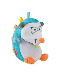 BabyOno Art.1386 Мягкая игрушка ёжик со звоночком и цветными ленточками.