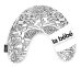 La Bebe™ Mimi Nursing Cotton Pillow Art.49346 White&amp;Black Подкова для сна, путешествий, кормления малыша 19x46 cm