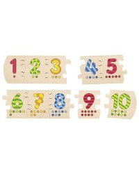 Goki Number Puzzle Art.VG57012 Пазл Цифры 1-10