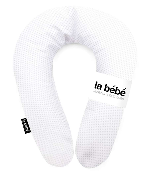 La Bebe™ Snug Cotton Nursing Maternity Pillow Art.85699 Pearl Satin Подковка для сна / кормления малыша