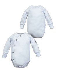 La Bebe ™ Baby Body Art.117683 White Бодик из 100% мягкого хлопка с длинным рукавом