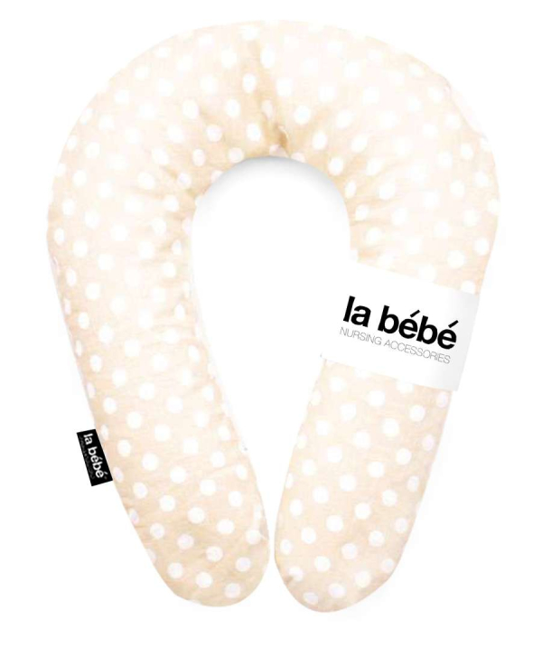 La Bebe™ Snug Cotton Nursing Maternity Pillow Art.85489 Dots Подковка для сна, кормления малыша 20x70cm