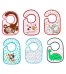 BabyOno 831 детский нагрудник хлопковый на липучке (слюнявчик) 6+m
