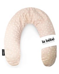 La Bebe™ Rich Maternity Pillow Art. 101732 TicTacToe Pink Подкова для сна, кормления малыша 30x104 cm