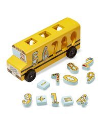 Melissa&amp;Doug Number Bus Art.19398 Деревянный развивающий Автобус