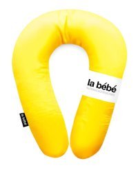 La Bebe™ Snug Art.85707 Nursing Maternity Pillow Yellow Подковка для сна, кормления малыша 20*70cm из натурального 100% льна